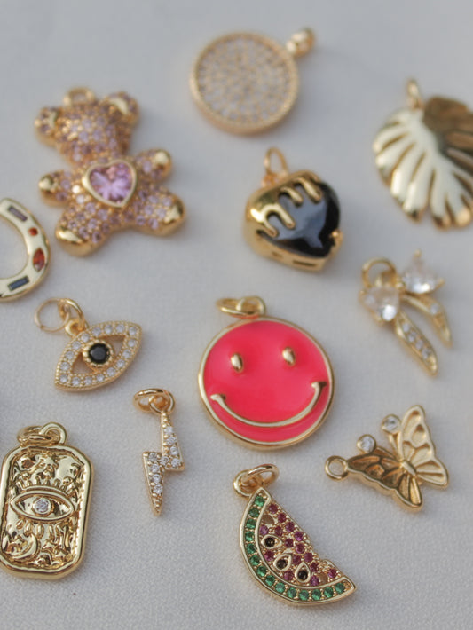 Gold Charms to Build Your Own Charm Necklace or Bracelets