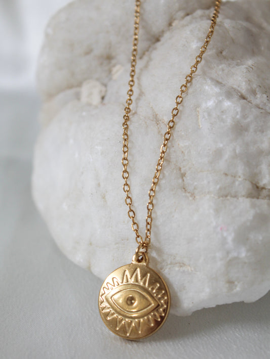 Helena Evil Eye Necklace by Ellie Vail