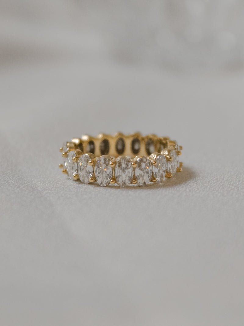 OVAL STONE BAND | RINGS FOR WOMEN