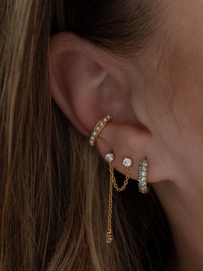 Gold Earring Stack featuring JLA Earrings