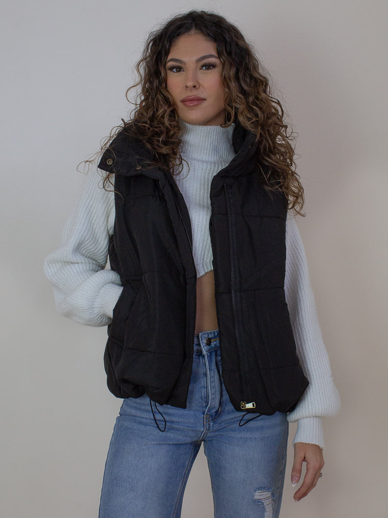 Black Puffy Vest