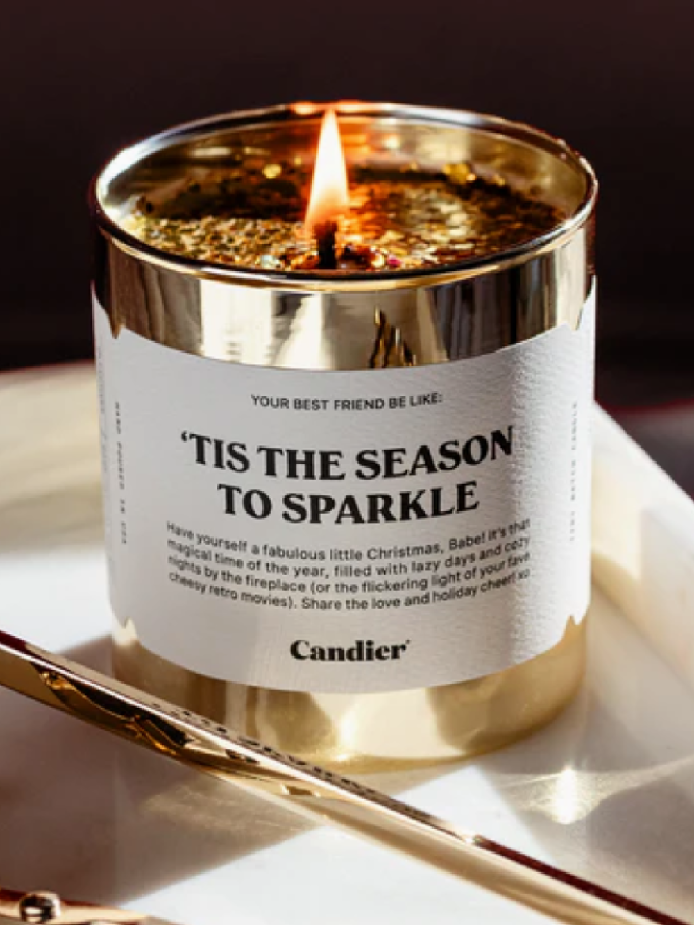 'TIS THE SEASON TO SPARKLE CANDLE