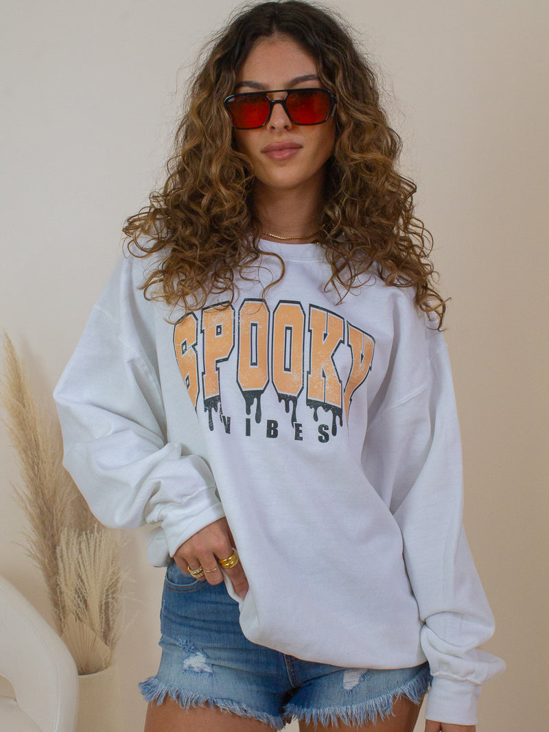 Spooky Vibes Halloween Sweatshirt