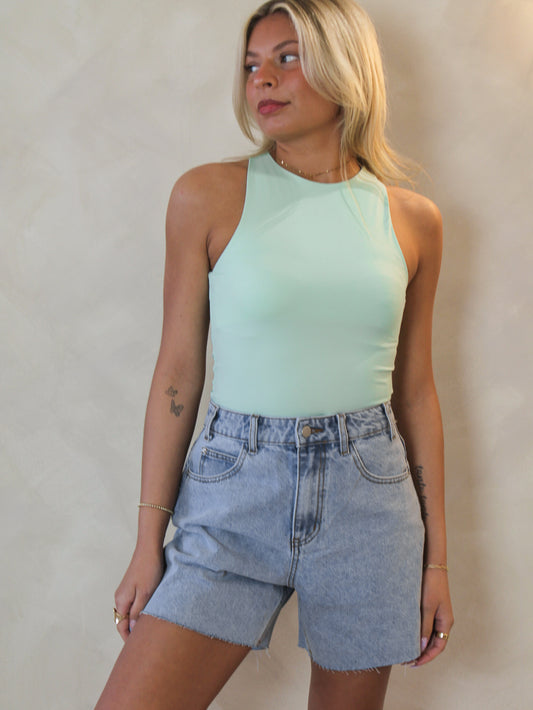 STEVE MADDEN MINT SLEEVELESS BODYSUIT