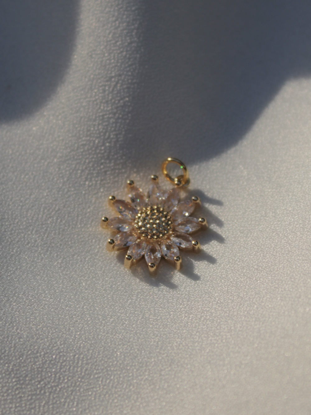Sparkling Sunflower Charm