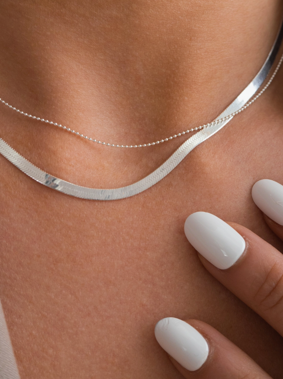 Silver Stacking Necklace