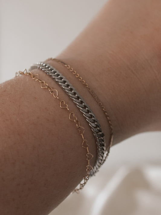 Mixed Metals Bracelet Stack