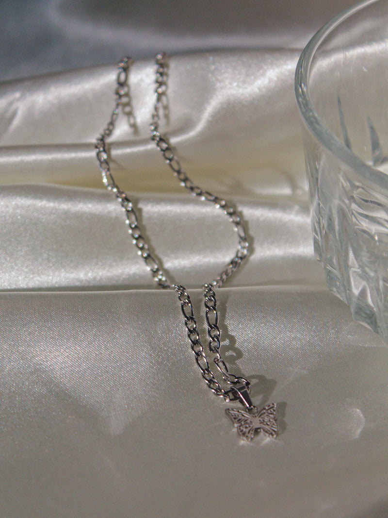 Silver Butterfly Necklace
