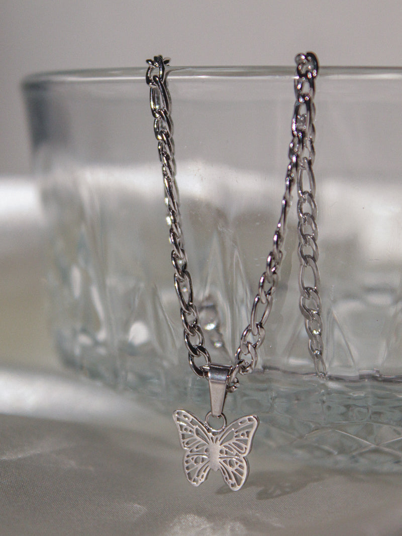 Silver Butterfly Necklace
