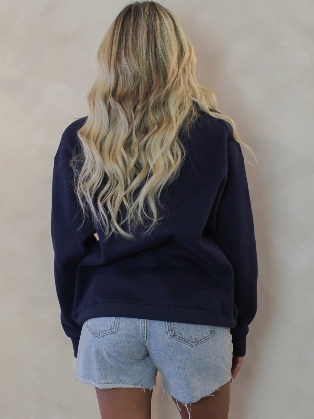 Back view of our Navy Blue East Coast sweatshirt