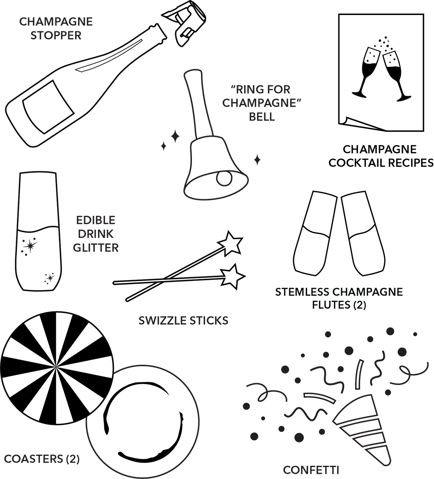 CHAMPAGNE COCKTAIL KIT