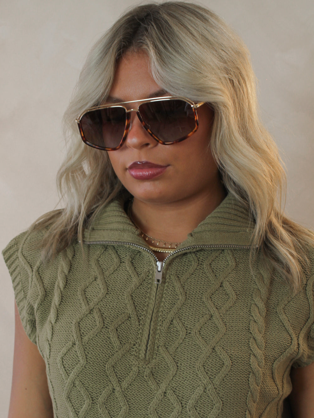 11.3 OVERSIZED AVIATOR | TORTOISE