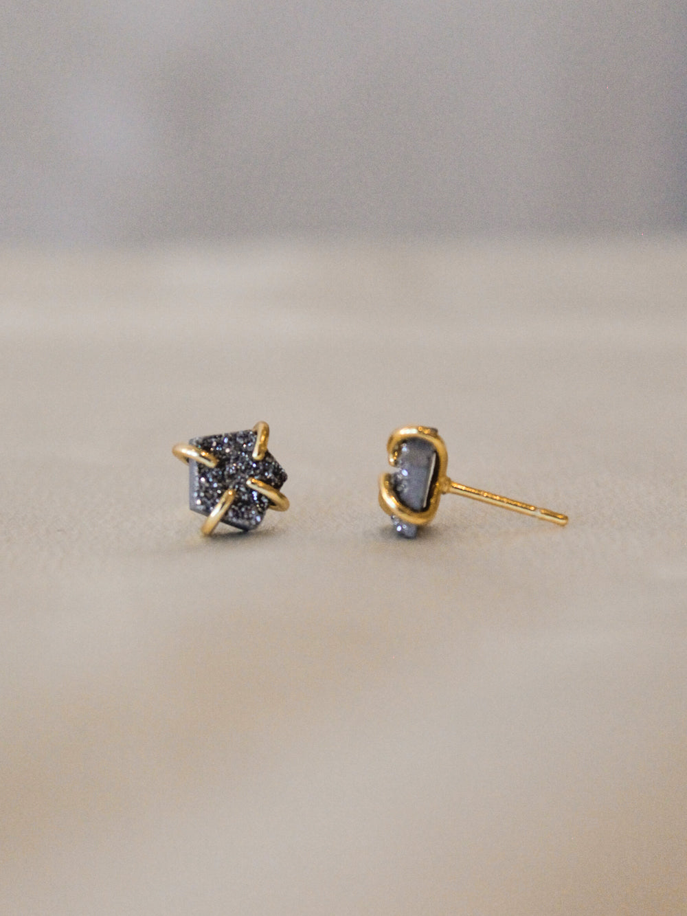 Silver Druzy Studs | Jax Kelly