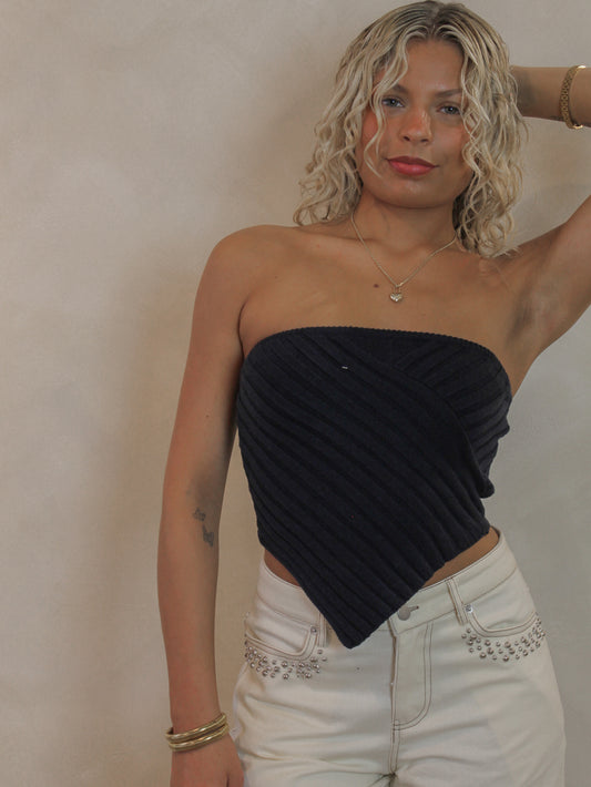 Le Lis Strapless Knit Top