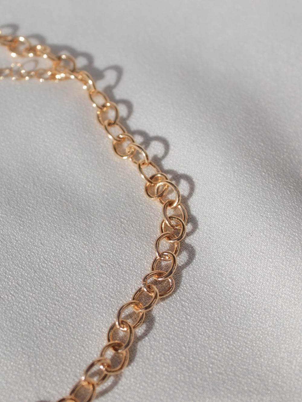 Gold Chain with Circle Links