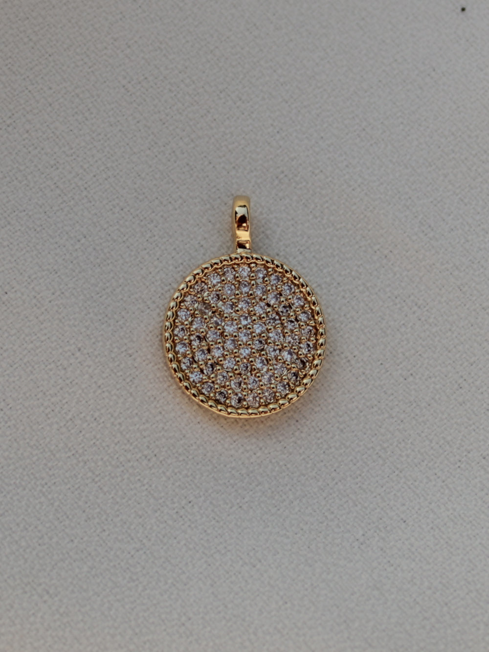 Pave Circle Charm