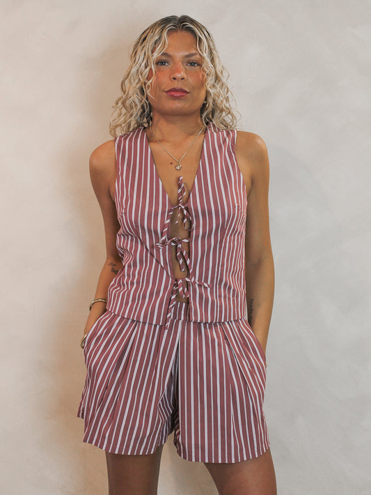 Steve Madden Aliza Tie Front Top Set