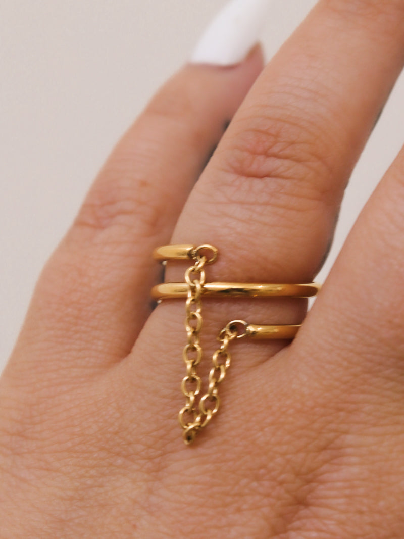 ARSN Gold Rule Of Thirds Ring