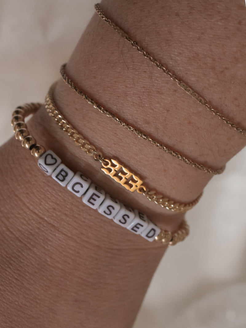 Angel Number Stacked Bracelets