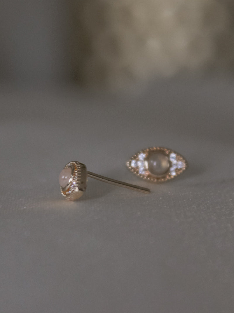 Tiny Evil Eye Stud Earrings