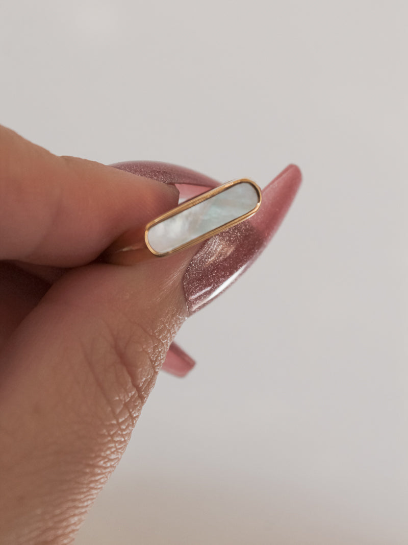 Pearly Signet Ring by Jurate