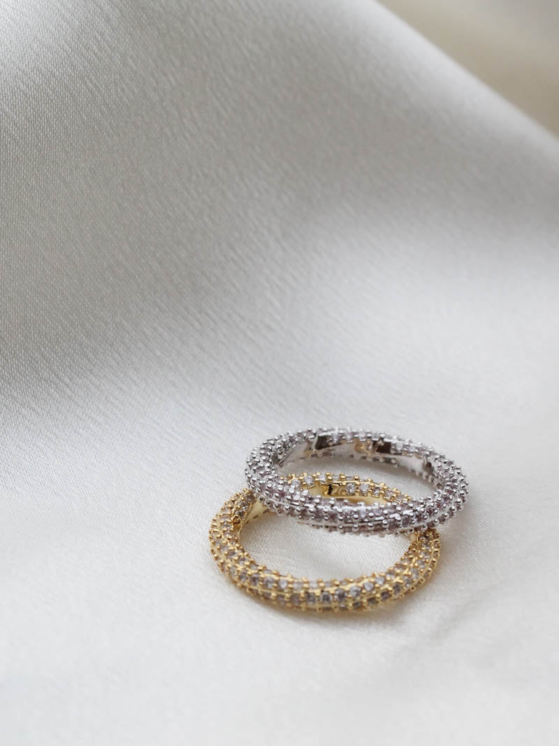 LUV AJ PAVE TWISTED RING