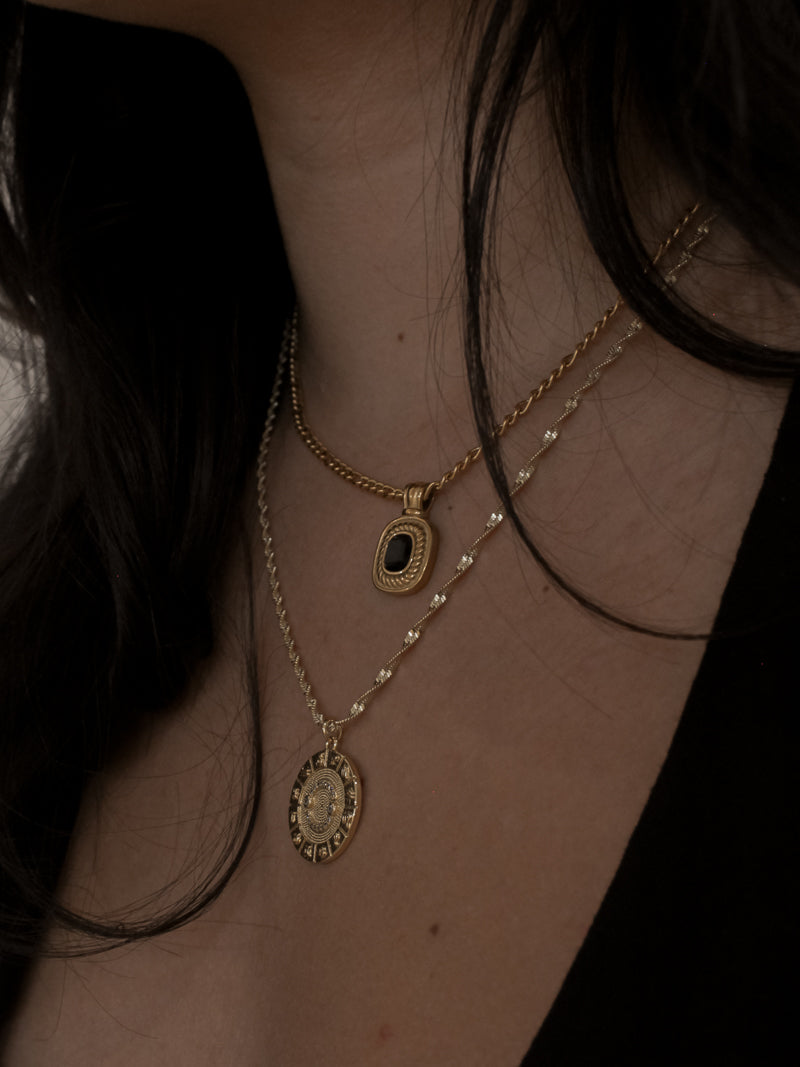 Zodiac Pendant Necklace Layered