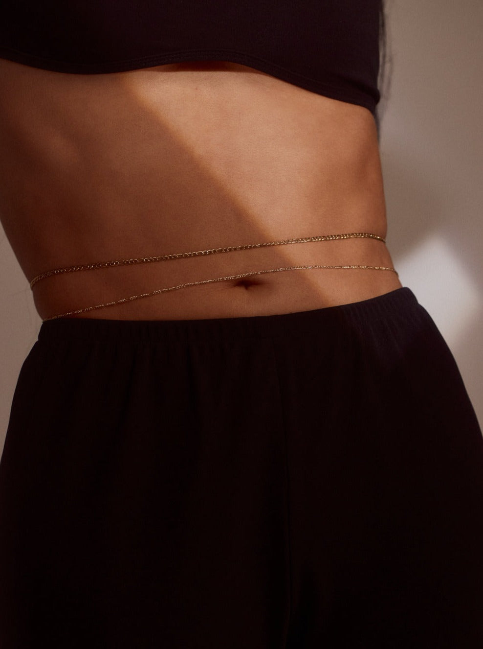 Steph Shep x Luv AJ Suganami Gold Belly Chain Set