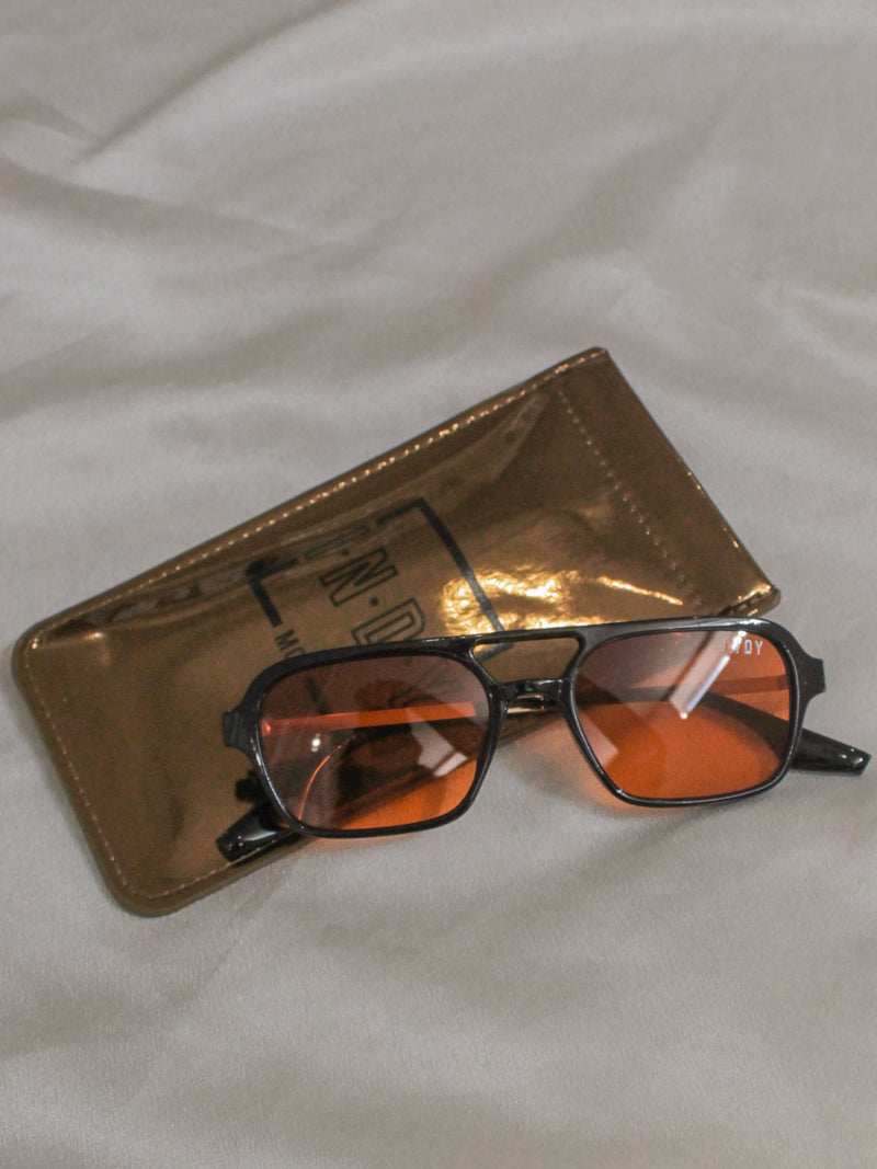 INDY Ice Cube Sunglasses with Gold Protective Case