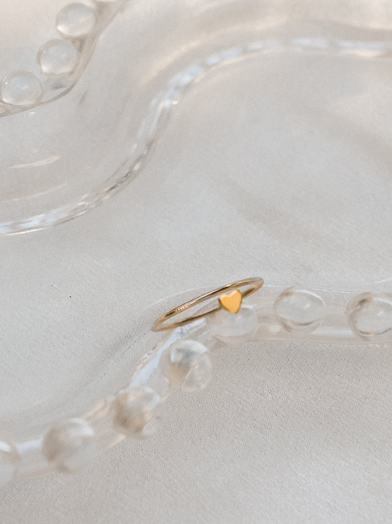 Jurate Gold Heart Ring | Sally Ring