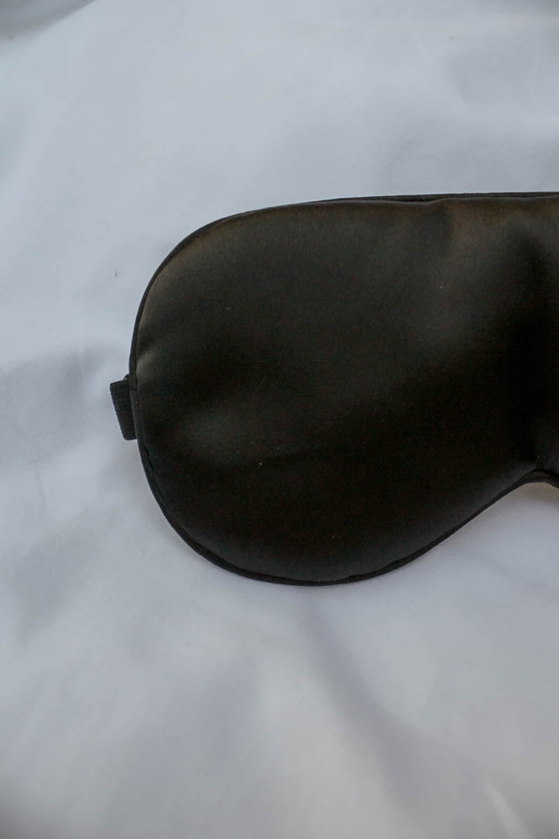Black Satin Sleep mask