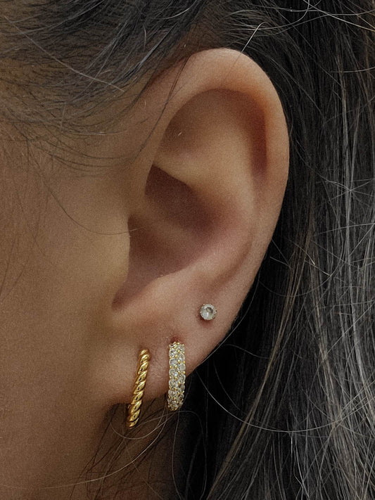 Mini Gold Hoop Stack