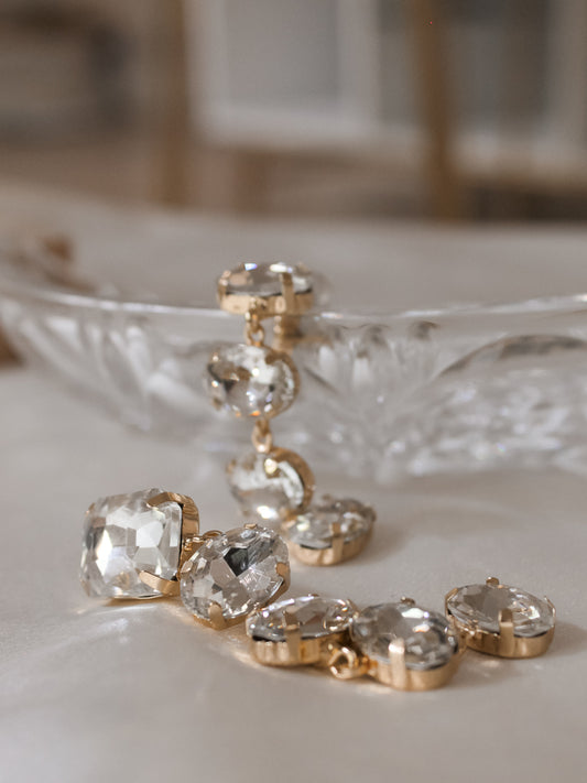 Glam Sparkle Earrings for Wedding