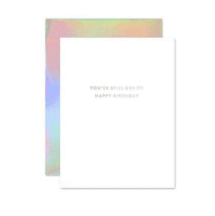HOLOGRAPHIC BIRTHDAY CARD