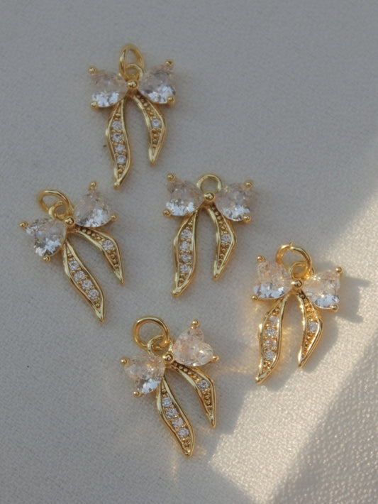 Mini Bow Charms for Charm Necklaces and Bracelets