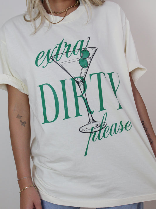 Extra Dirty Please Martini Tee