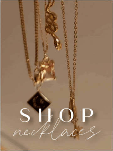 Gold Necklaces with charms and pendants 
