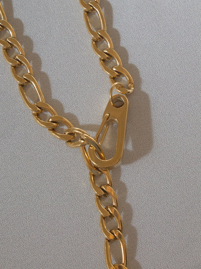 GOLD FIGARO CHAIN FOR WOMEN 