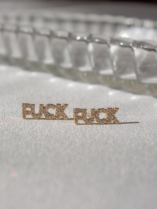FUCK STUD EARRINGS 