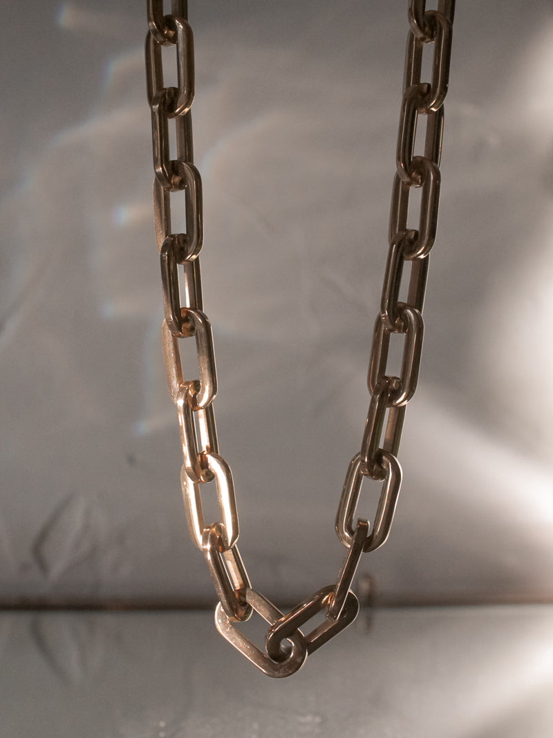 GOLD CHUNKY CHAIN LINK NECKLACE | WATER & TARNISH RESISTANT | SAHIRA DESIGNS