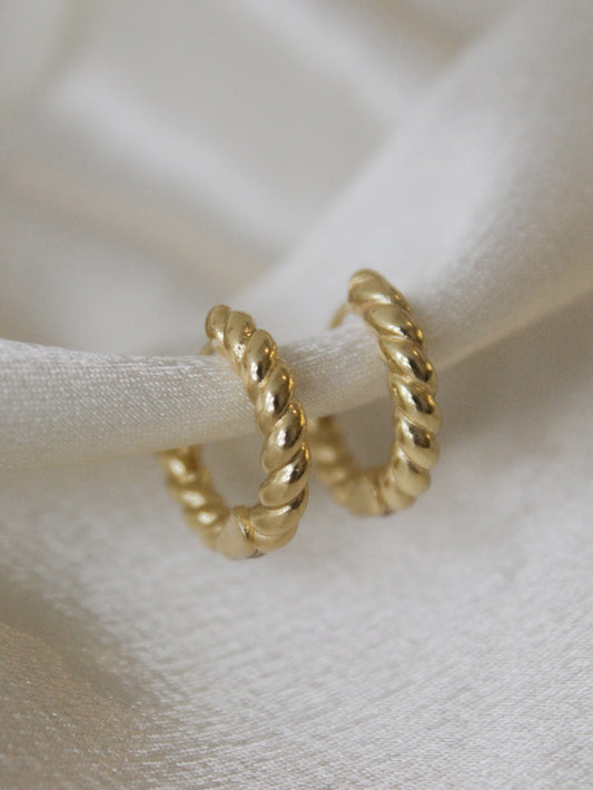 Rope Style Hoop Earrings 