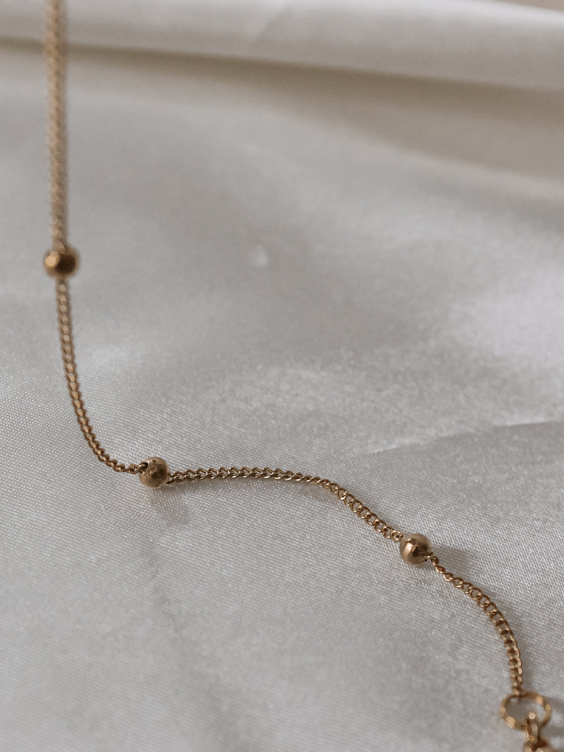 Dainty Gold Satellite Chain Anklet 
