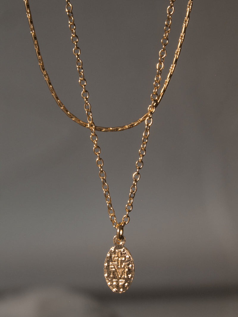 Gold Double Layered Necklace