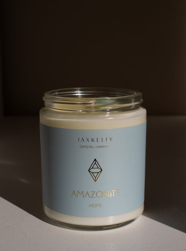 Soy Candle with Crystal Hidden Inside