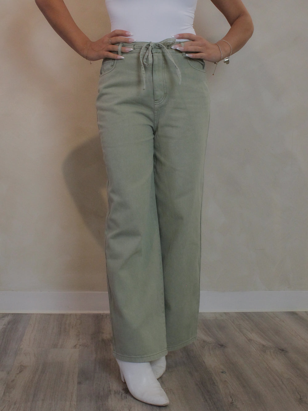 THE LOW DOWN DENIM PANTS