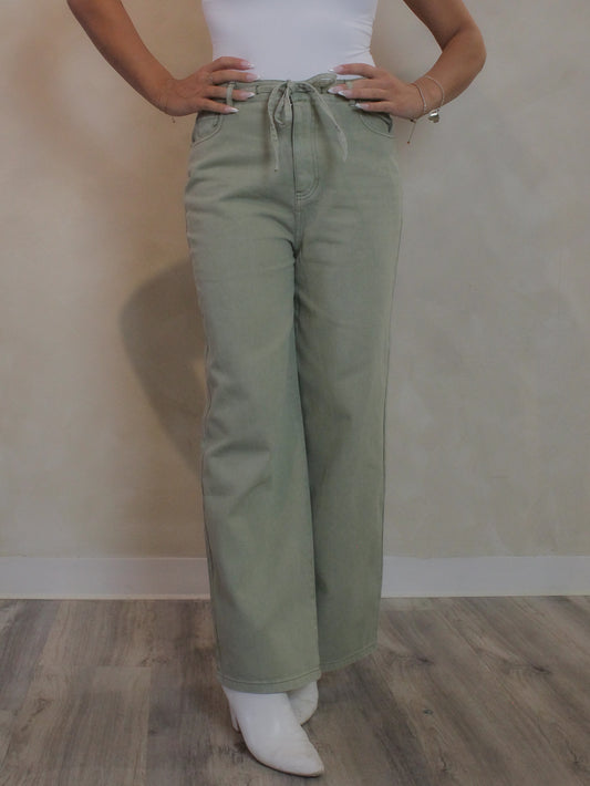 THE LOW DOWN DENIM PANTS