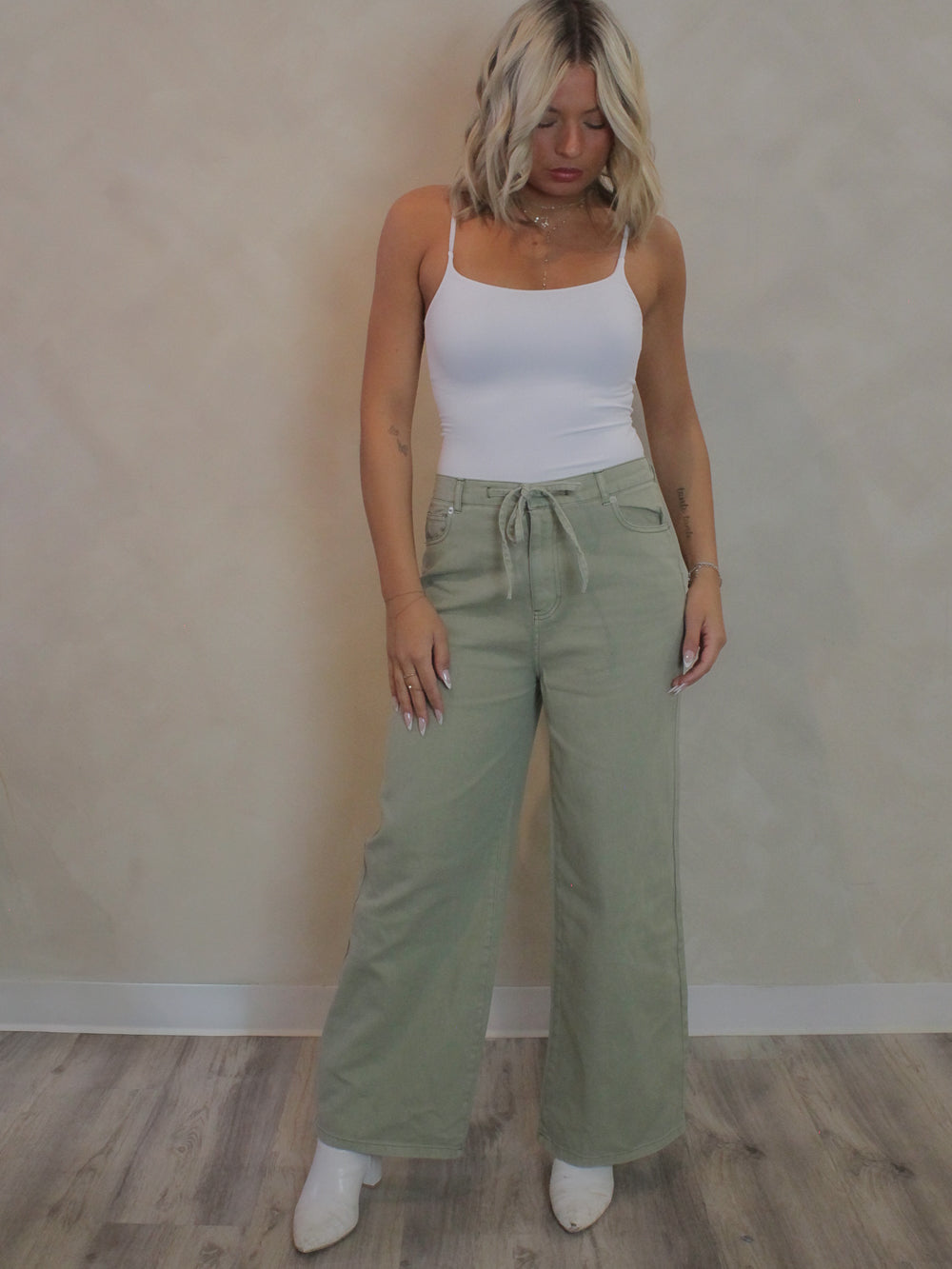 THE LOW DOWN DENIM PANTS