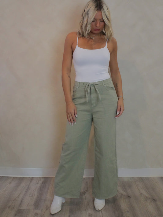 THE LOW DOWN DENIM PANTS