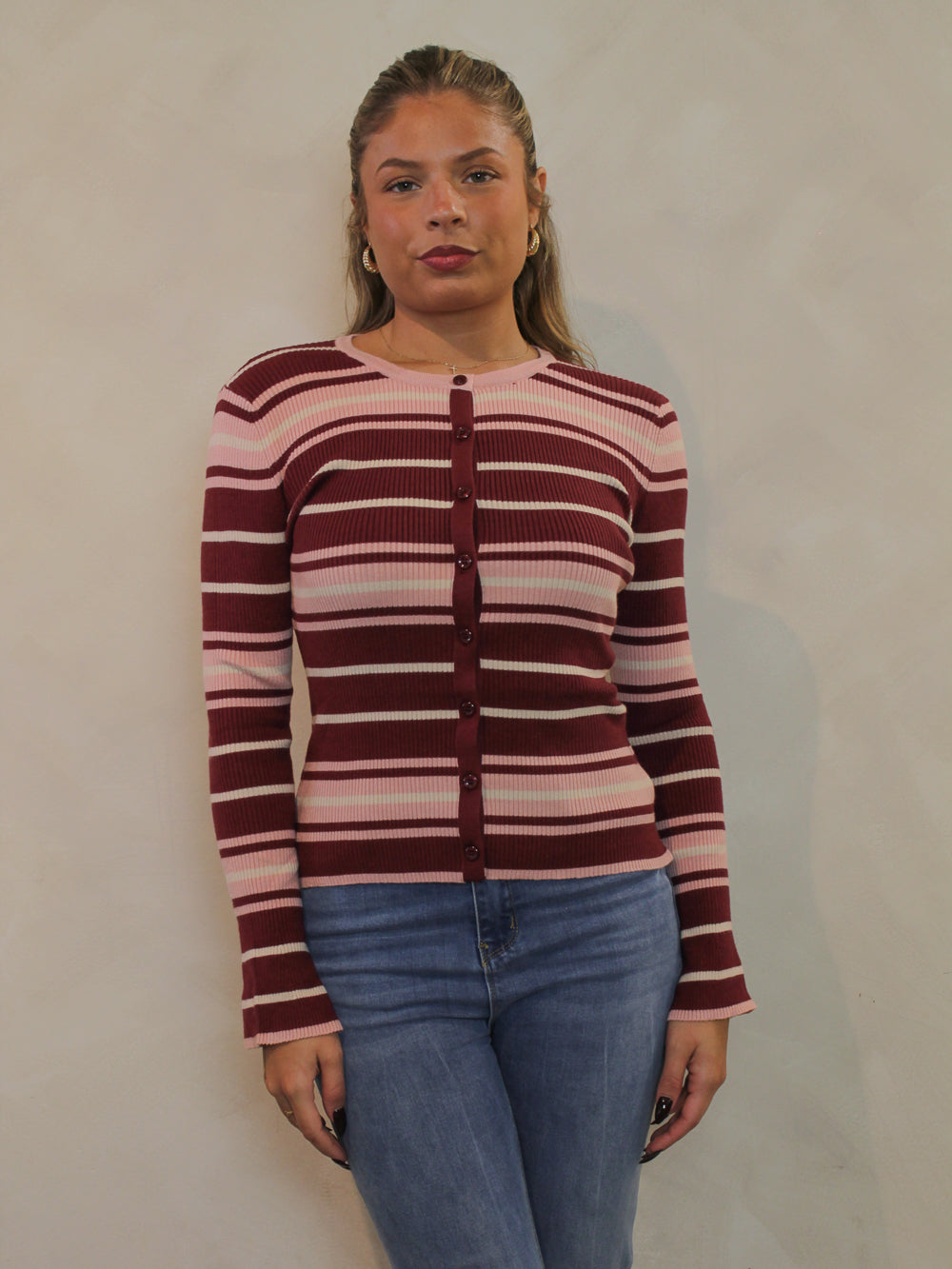 CANDY STRIPER CARDIGAN