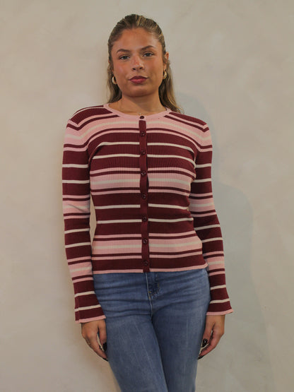 CANDY STRIPER CARDIGAN